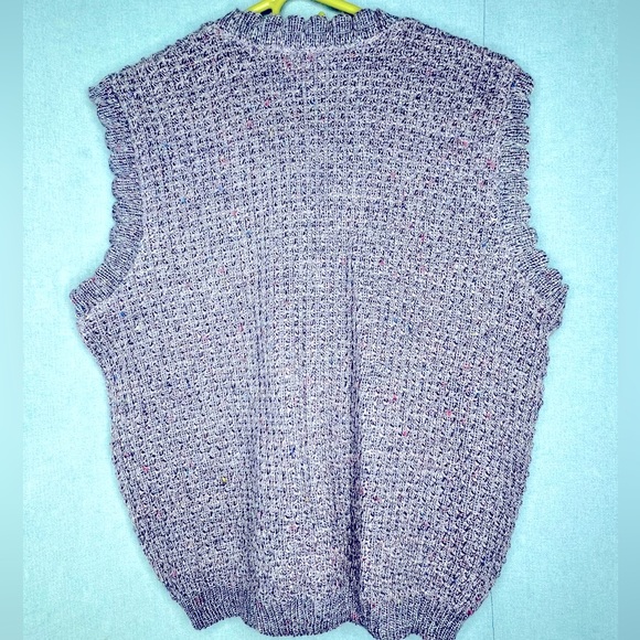 Vintage Lavender Heathered Cottage-core Vest - Picture 4 of 5